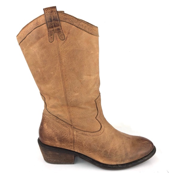 Jessica Simpson Shoes - Jessica Simpson brown leather cowboy boot Rosanna